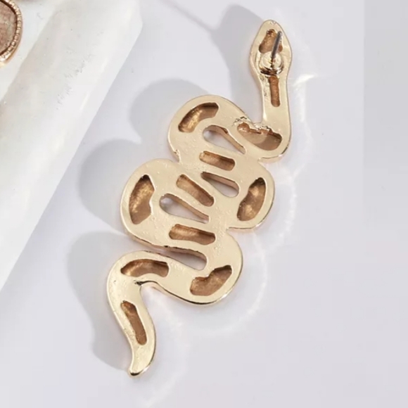 Snake Serpent Earings - Picture 2 of 3